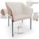 Kit 5 Cadeiras Para Sala de Jantar Estar Living Olívia L02 Linho Cru Couríssimo Camel - Lyam Decor