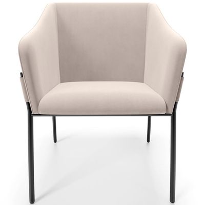 Kit 4 Cadeiras Para Sala de Jantar Estar Living Olívia L02 Suede Bege - Lyam Decor