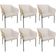 Kit 6 Cadeiras Para Sala de Jantar Estar Living Olívia L02 Linho Cru Couríssimo Fendi - Lyam Decor