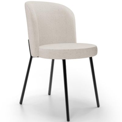 Cadeira Para Sala de Jantar Cozinha Estofada Gavi L02 Linho Cru - Lyam Decor