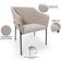 Kit 5 Cadeiras Para Sala de Jantar Estar Living Olívia L02 Bouclê Creme - Lyam Decor