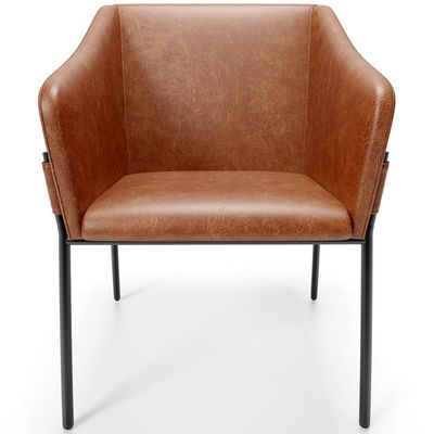 Kit 4 Cadeiras Para Sala de Jantar Estar Living Olívia L02 Couríssimo Camel - Lyam Decor