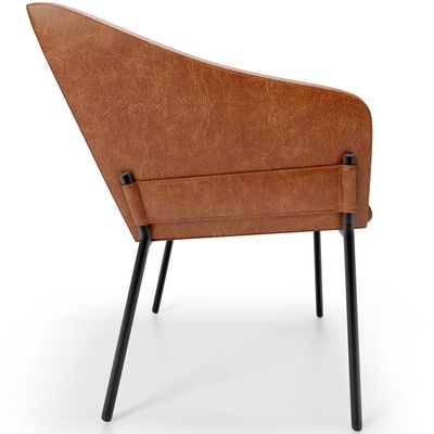 Kit 4 Cadeiras Para Sala de Jantar Estar Living Olívia L02 Couríssimo Camel - Lyam Decor