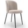 Cadeira Para Sala de Jantar Cozinha Estofada Gavi L02 Bouclê Creme - Lyam Decor