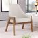 Poltrona Decorativa Para Sala de Estar Sakura L02 Linho Cru - Lyam Decor