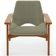 Poltrona Decorativa Para Sala de Estar Living Base Madeira Becker L02 Bouclê Oliva - Lyam Decor