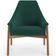 Poltrona Decorativa Para Sala de Estar Sakura L02 Bouclê Verde - Lyam Decor