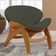 Poltrona Decorativa Orgânica Sala Living Kadosh L02 Linho Verde Musgo - Lyam Decor