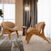 Kit 2 Poltronas Decorativa Orgânica Sala Living Kadosh L02 Bouclê Mostarda - Lyam Decor