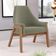 Poltrona Decorativa Para Sala de Estar Sakura L02 Bouclê Oliva - Lyam Decor