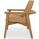 Poltrona Decorativa Para Sala de Estar Living Base Madeira Becker L02 Bouclê Mostarda - Lyam Decor