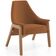 Poltrona Decorativa Para Sala de Estar Sakura L02 Bouclê Terracota - Lyam Decor
