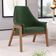 Poltrona Decorativa Para Sala de Estar Sakura L02 Couríssimo Verde Musgo - Lyam Decor