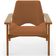 Poltrona Decorativa Para Sala de Estar Living Base Madeira Becker L02 Bouclê Terracota - Lyam Decor
