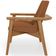 Poltrona Decorativa Para Sala de Estar Living Base Madeira Becker L02 Bouclê Terracota - Lyam Decor