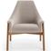 Poltrona Decorativa Para Sala de Estar Sakura L02 Bouclê Creme - Lyam Decor