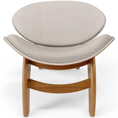 Kit 4 Poltronas Decorativa Orgânica Sala Living Kadosh L02 Linho Cru - Lyam Decor