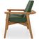 Poltrona Decorativa Para Sala de Estar Living Base Madeira Becker L02 Couríssimo Verde Musgo - Lyam Decor