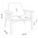 Poltrona Decorativa Para Sala de Estar Living Base Madeira Becker L02 Linho Cinza - Lyam Decor
