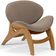 Kit 2 Poltronas Decorativa Orgânica Sala Living Kadosh L02 Bouclê Bege - Lyam Decor