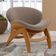 Kit 2 Poltronas Decorativa Orgânica Sala Living Kadosh L02 Bouclê Bege - Lyam Decor