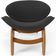 Kit 2 Poltronas Decorativa Orgânica Sala Living Kadosh L02 Bouclê Preto - Lyam Decor
