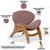 Poltrona Decorativa Orgânica Sala Living Kadosh L02 Suede Rosê - Lyam Decor
