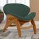 Poltrona Decorativa Orgânica Sala Living Kadosh L02 Suede Verde Musgo - Lyam Decor