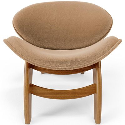 Kit 4 Poltronas Decorativa Orgânica Sala Living Kadosh L02 Bouclê Mostarda - Lyam Decor