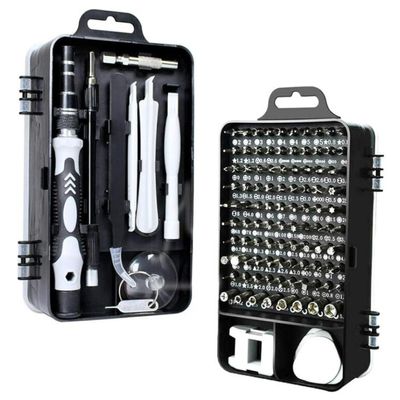 Kit Ferramenta 115 Chaves Precisão Reparo Manutenção Celular Notebook Tablet Relógio