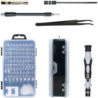 Kit Ferramenta 115 Chaves Precisão Reparo Manutenção Celular Notebook Tablet Relógio