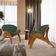 Kit 4 Poltronas Decorativa Orgânica Sala Living Kadosh L02 Suede Verde Musgo - Lyam Decor