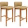Kit 02 Banquetas Alta Para Cozinha Sala de Jantar Bar Dara L02 Couríssimo Fendi - Lyam Decor