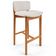 Kit 04 Banquetas Alta Para Cozinha Sala de Jantar Bar Dara L02 Linho Cru - Lyam Decor