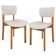 Kit 02 Cadeiras Para Sala de Jantar Cozinha Living Estofada Dara L02 Linho Cru - Lyam Decor