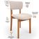 Cadeira Para Sala de Jantar Cozinha Living Estofada Dara L02 Suede Bege - Lyam Decor