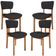 Kit 04 Cadeiras Para Sala de Jantar Cozinha Living Estofada Dara L02 Linho Chumbo - Lyam Decor
