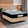 Cama Box Baú Queen Bipartido Sintético + Colchão Molas Ensacadas Sereneprime Sonnolux 158x198x69 Bege