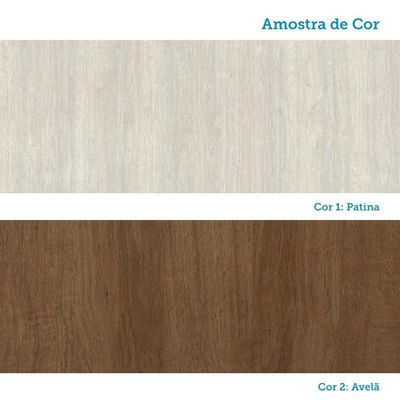 Balcão De Pia Sem Tampo Para Cozinha 120cm 3 Portas De Abrir Pátina Ff/avelã Ff