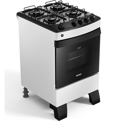 Fogão a Gás CFO4ZAB 4 Bocas com Mesa Esmaltada, Branco Consul Branco / Bivolt