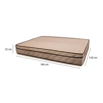 Cama Box Casal 138 Tecido Sintético Branco Com Colchão Polônia Bello Box - D28 65x138x188