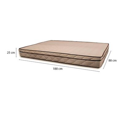 Cama Box Solteiro 88 Tecido Sintético Preto Com Colchão Polônia Bello Box - D28 65x88x188