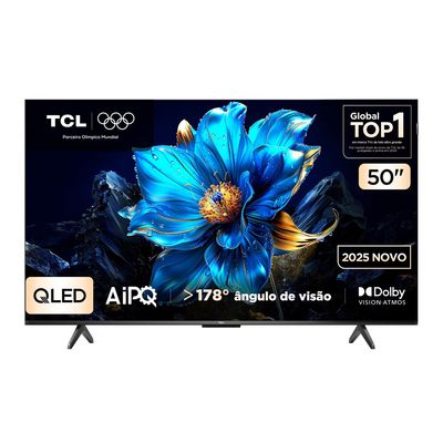 Smart TV 50 50P7K 4K QLED UHD 60Hz com Sistema Operacional Google TV TCL Preto / Bivolt