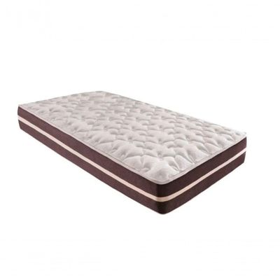 Cama Box Solteiro 88 Tecido Sintético Branco Com Colchão Little Angel - Bello Box - Mola Superlastic 62x88x188