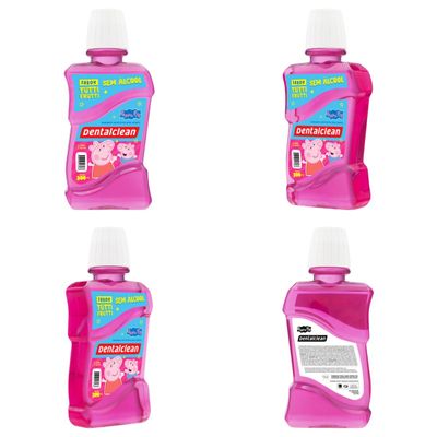 ENXAGUANTE BUCAL INFANTIL PEPPA PIG - 300 ML - DENTALCLEAN