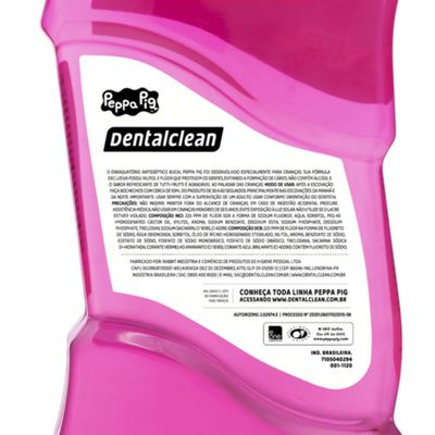ENXAGUANTE BUCAL INFANTIL PEPPA PIG - 300 ML - DENTALCLEAN
