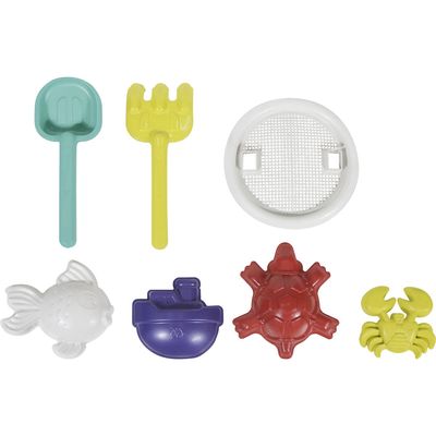 Kit Baldinho de Praia com 8 Peças Rosa Bel Único
