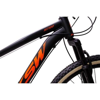 Bicicleta Aro 29 Ksw 21 Marchas Alumínio Cambio Shimano Freio A Disco Preto Fos -ad Laranja 15