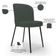Kit 5 Cadeiras Sala de Jantar Estofada Gavi L02 Linho Verde Musgo - Lyam Decor