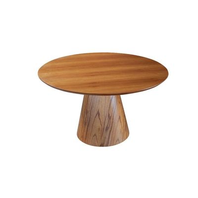Mesa De Jantar Cone Lâmina Madeira Natural - 1,20m Cinamomo
